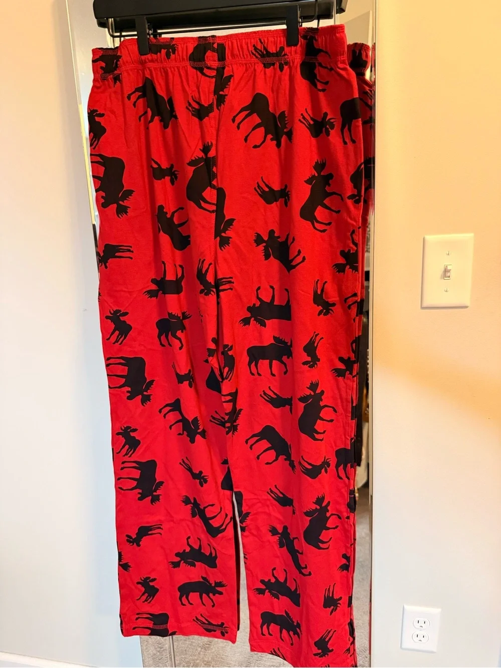 Lazy One Red Moose Print Men's Lounge Pants